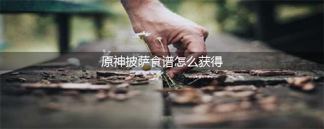 原神披萨食谱怎么获得 披萨食谱获取方法