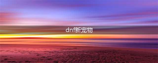 《DNF》2021五一宠物一览 五一宠物怎么样(dnf新宠物)