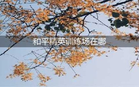 《和平精英》训练场位置说明 训练场在哪里进入