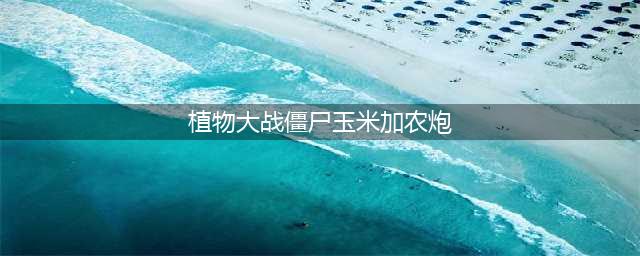 《植物大战僵尸》玉米加农炮使用方法介绍 玉米加农炮怎么用