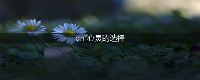 DNF心灵的选择任务选哪个 阵营选择推荐(dnf心灵的选择)
