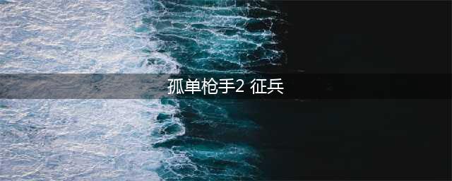 《孤胆枪手2征兵》秘籍有哪些 秘籍大全(孤单枪手2 征兵)