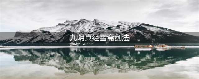 九阴真经雪斋剑法12层伤害测试