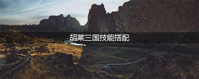 胡莱三国4武将技能搭配攻略
