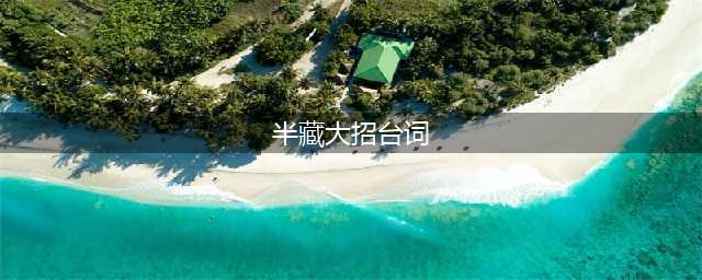 《守望先锋》半藏台词语音 半藏大招台词(半藏大招台词)