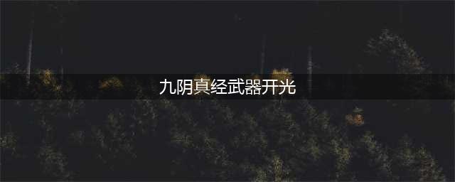 《九阴真经》门派开光属性怎么选择 武器开光图文教程(九阴真经武器开光)