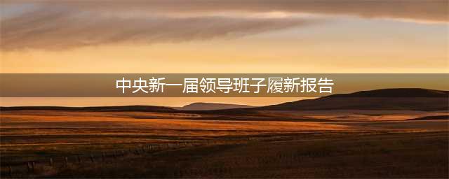 新一届国家机构和全国政协领导人名单（简历+照片）(中央新一届领导班子履新报告)