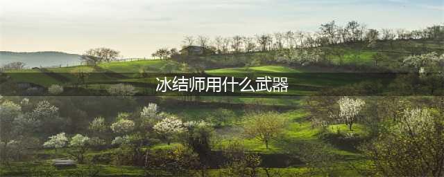 dnf冰结师带什么武器(冰结师用什么武器)