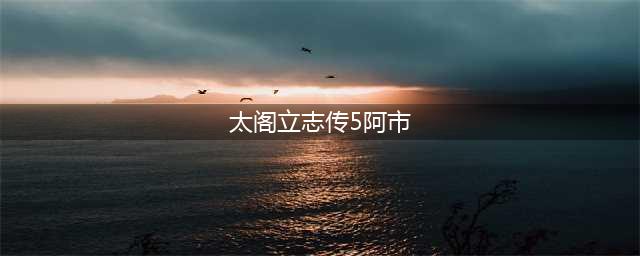 《太阁立志传5 DX》阿市下嫁触发方法