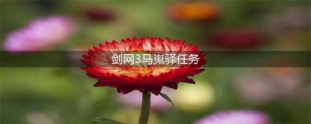 《剑网3》人之将死其言也善成就任务图文攻略(剑网3马嵬驿任务)